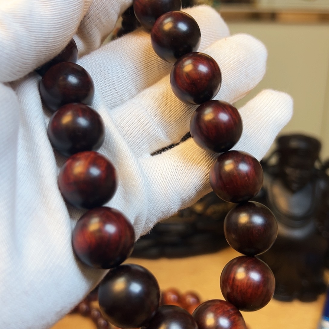 檀香紫檀（小叶紫檀）1.8cm19颗w x