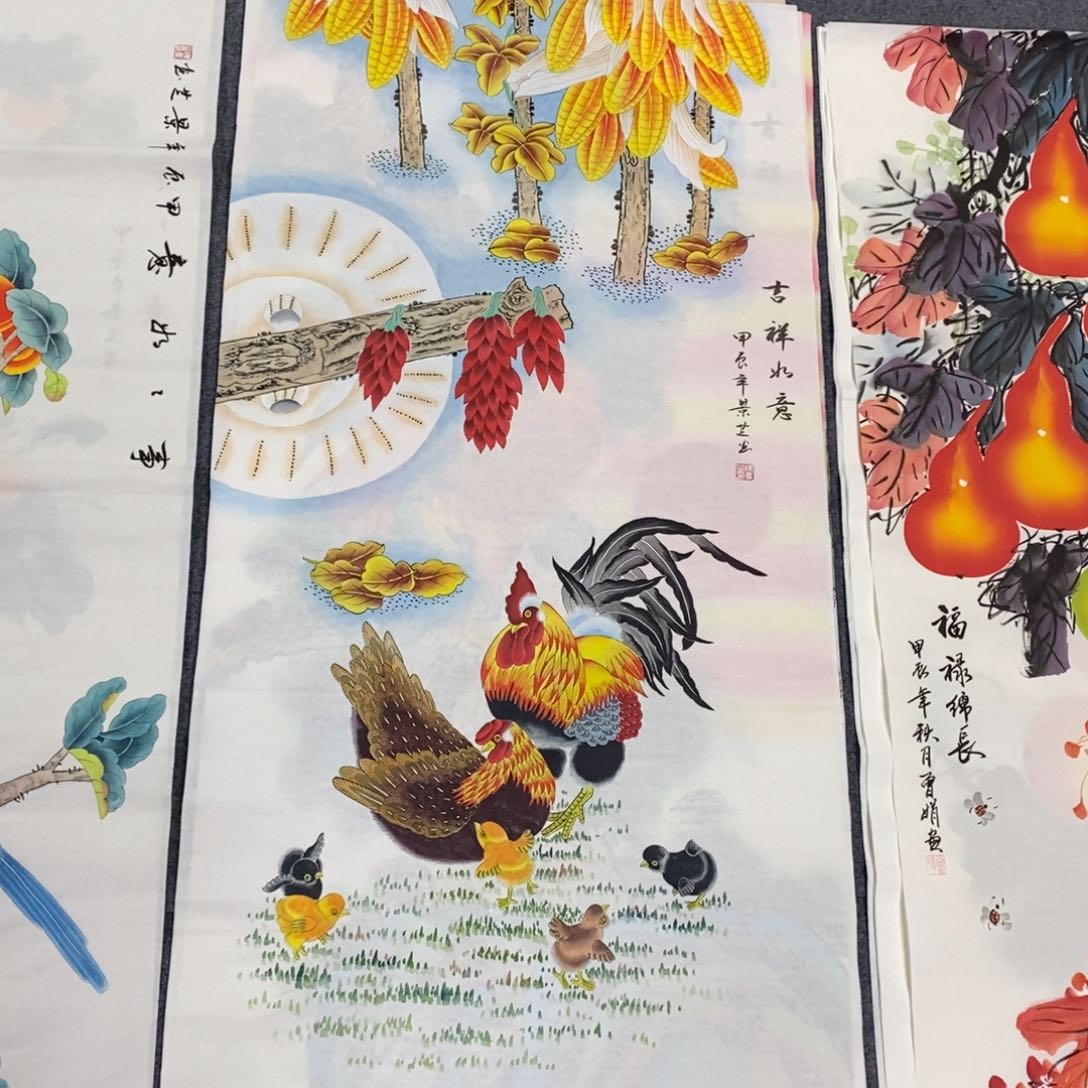 国画尺寸140✖️70四尺工笔画画