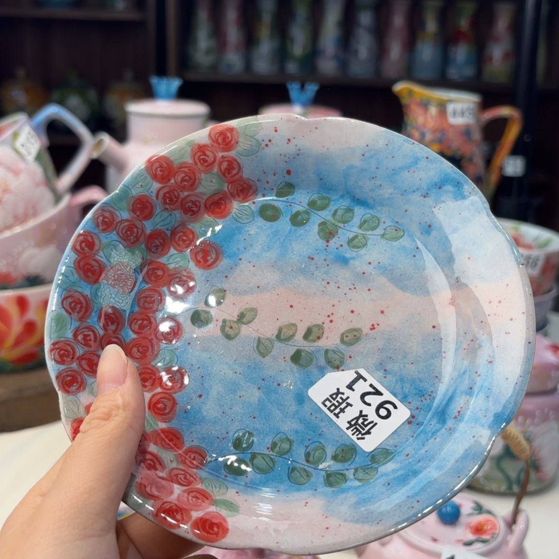 瓷片景德镇手绘高温釉下彩陶瓷茶具