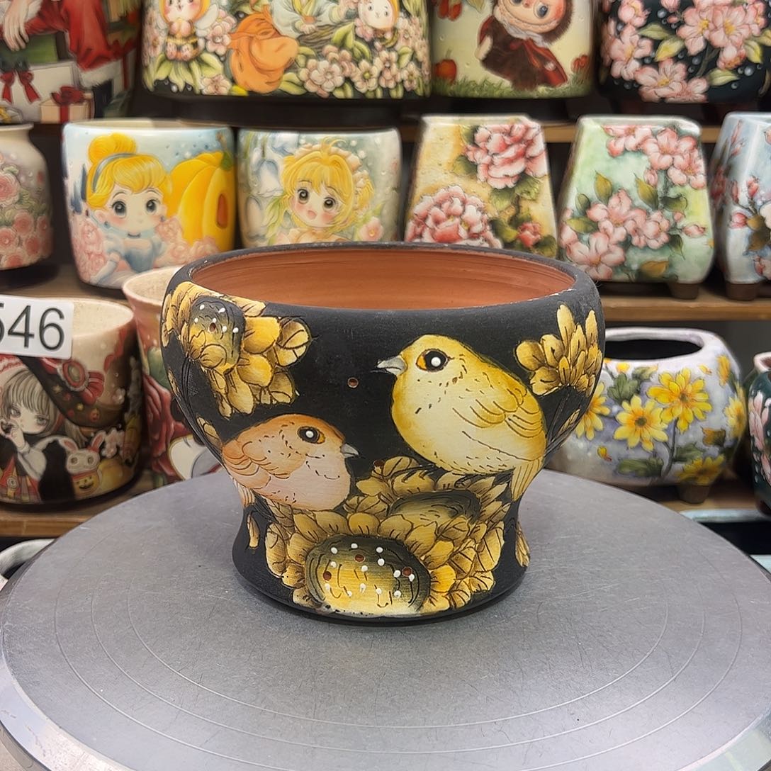 景德镇炫彩手绘口14.5高12