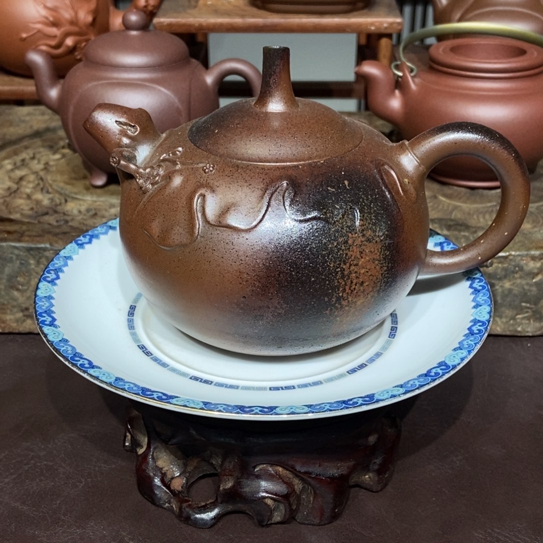 茶壶紫砂柴烧350容量