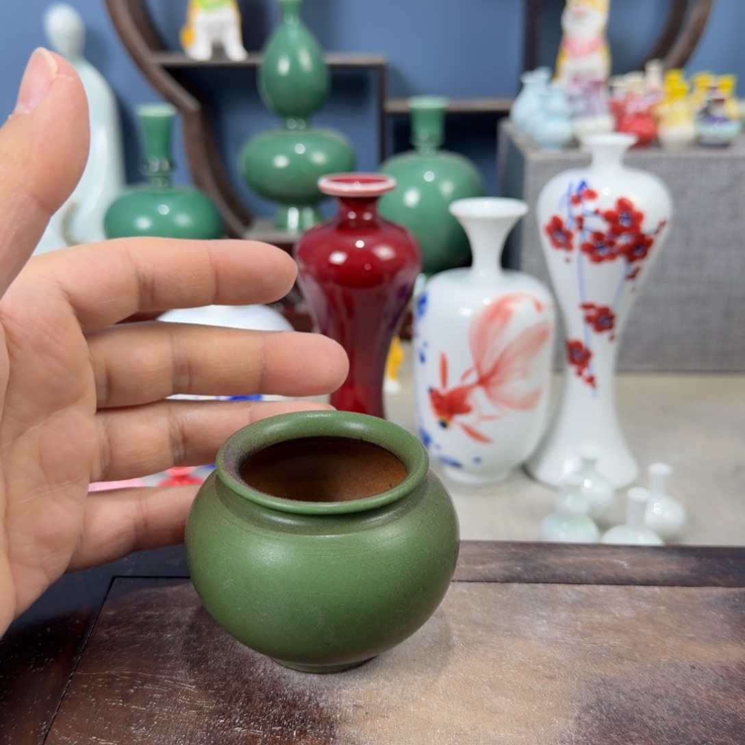 陶瓷手工小花器摆件