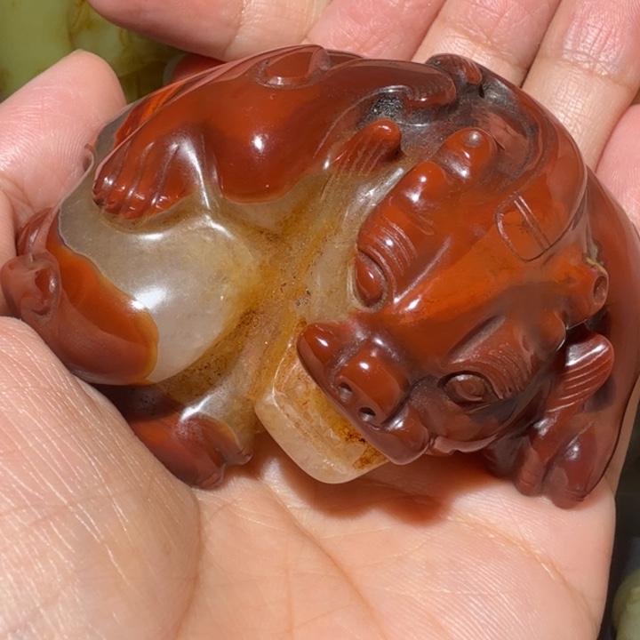 和田玉未镶嵌挂件日**山