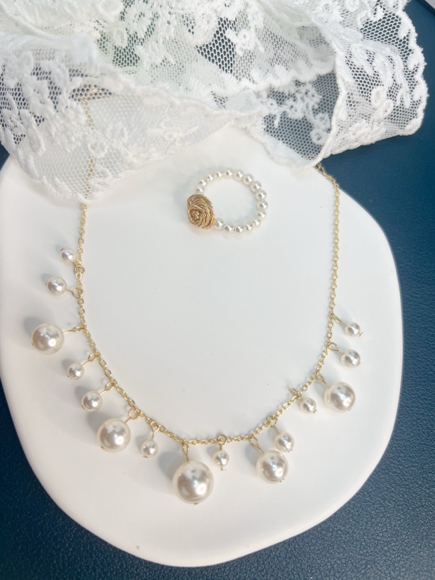 合金项链 甜美气质锁骨链欧若精灵风百搭