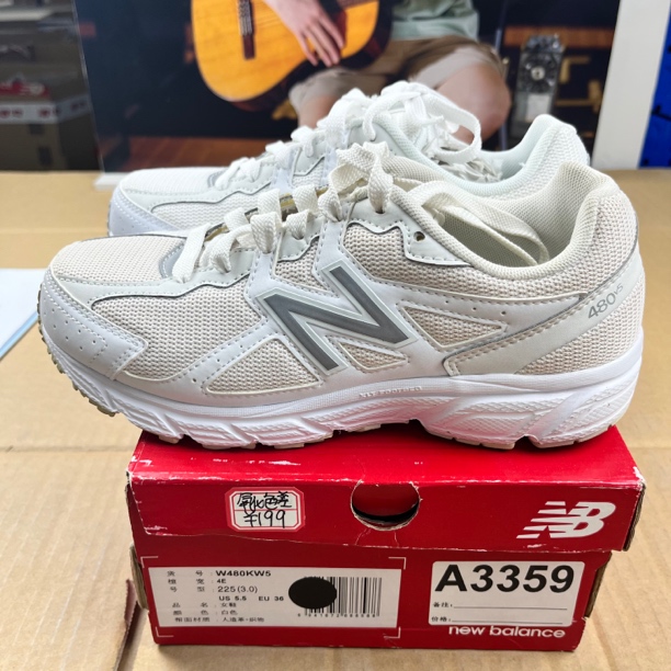 A3359 NEW BALANCE W480KW5 36码运动鞋直播微瑕疵 无售后