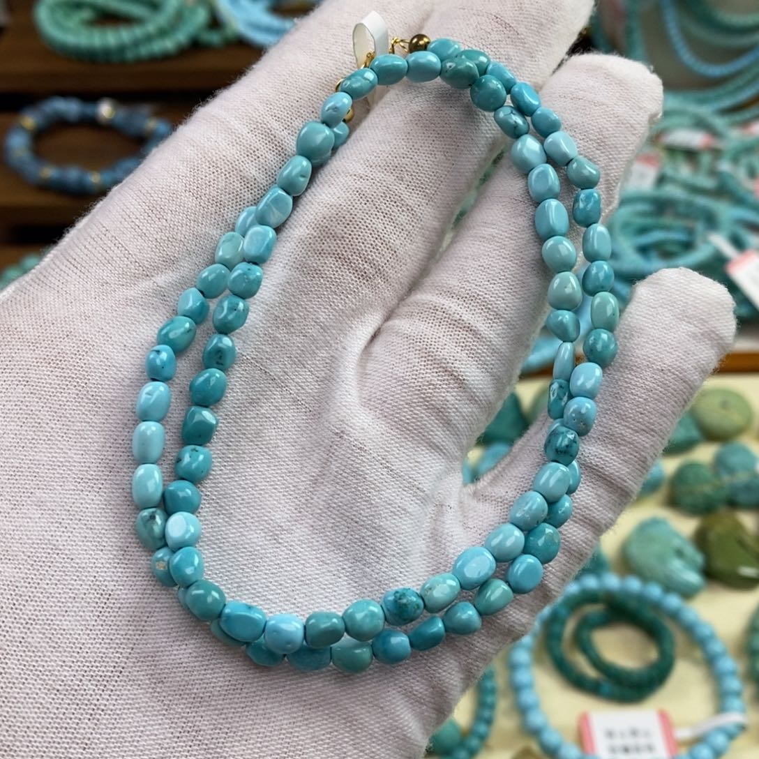 绿松石未镶嵌项链