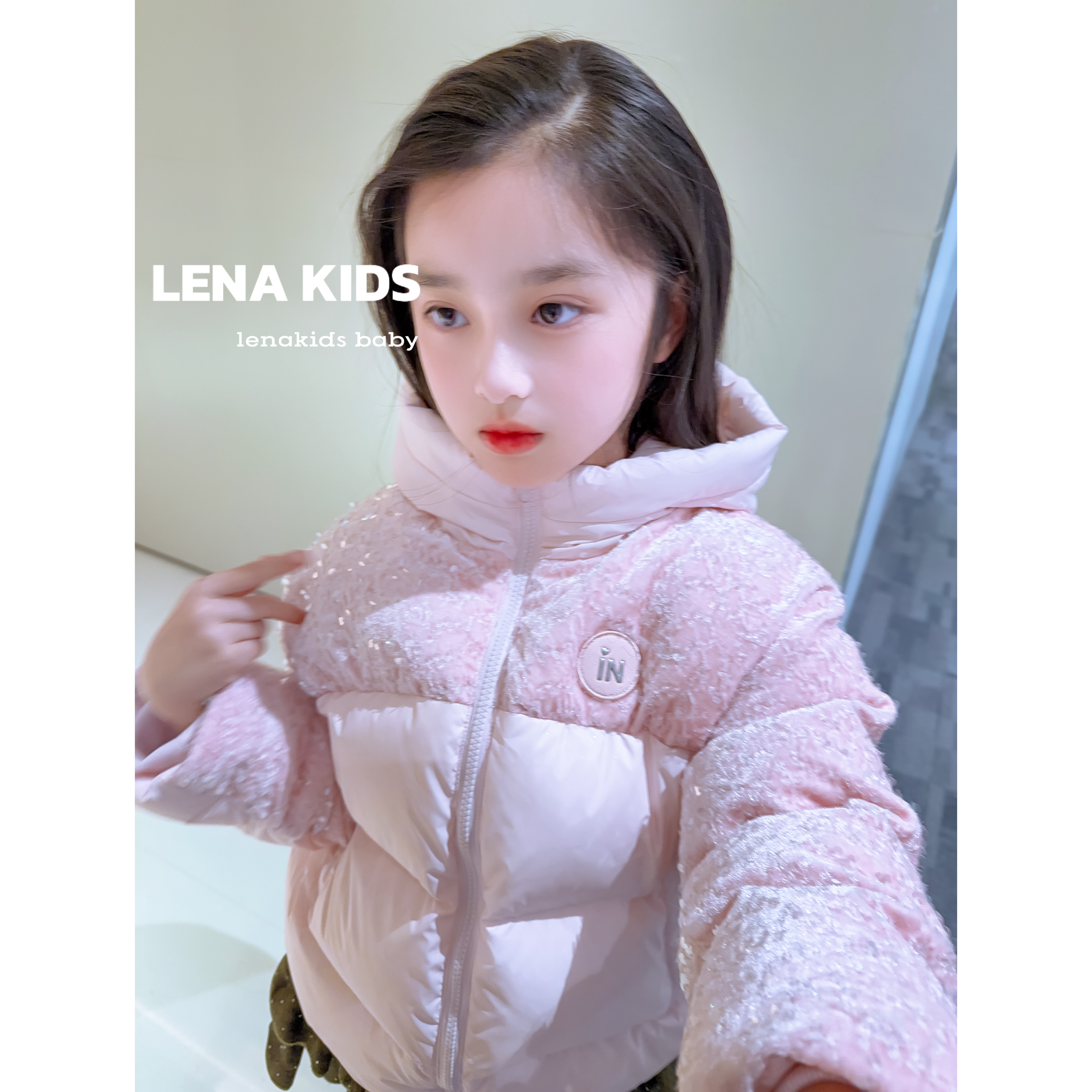 MOANA【现货】【闪闪发光公主羽绒服“高充绒90白鸭绒】高品质25112502