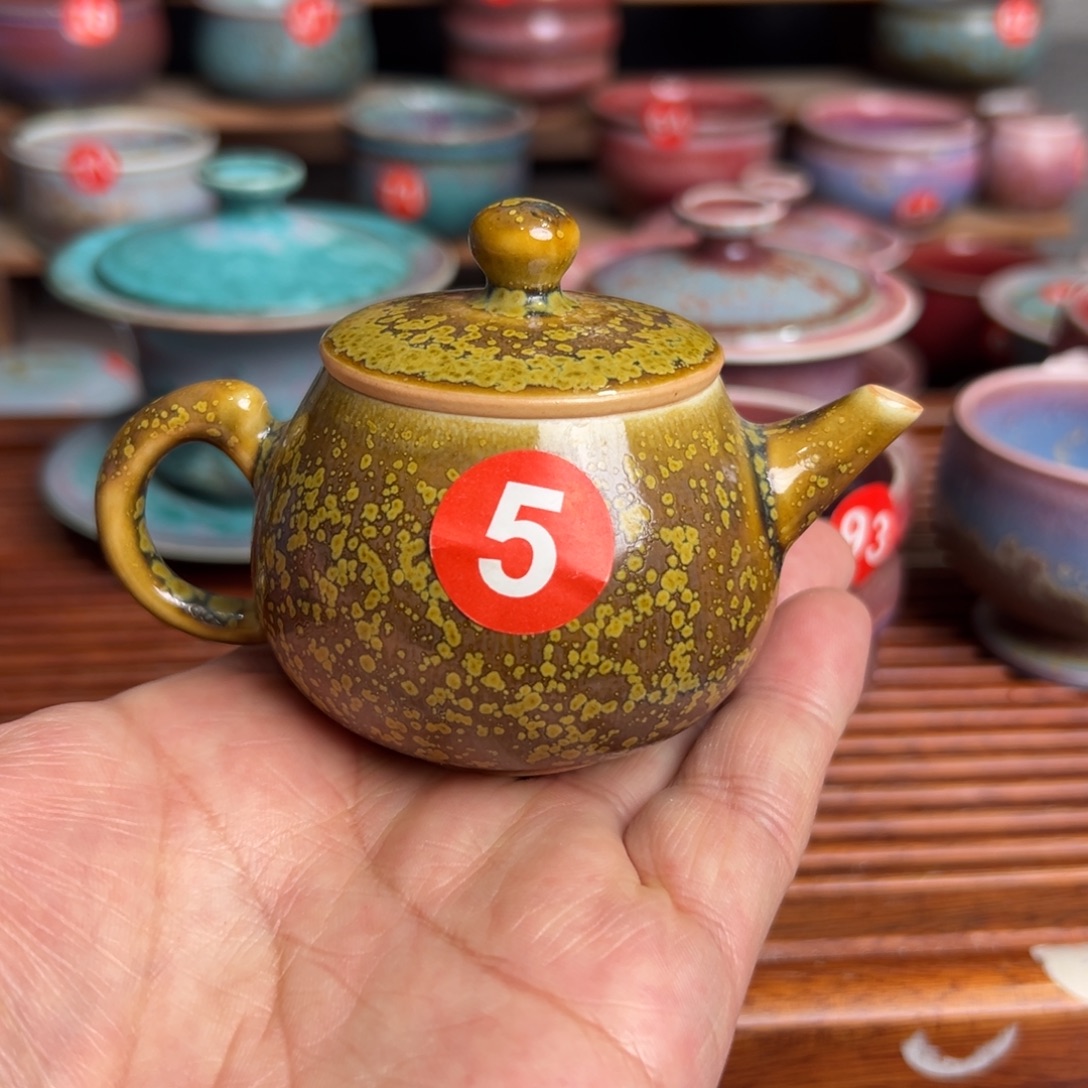 手工制作钧窑茶器