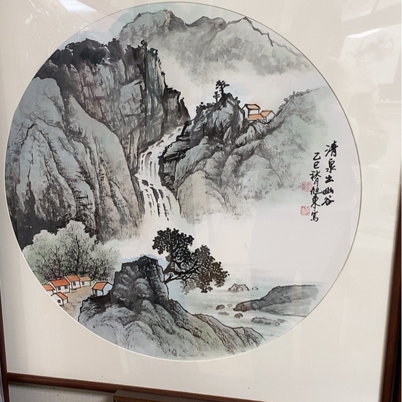 【闪购商品】国画手绘国画带框72.72