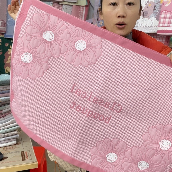 棉特价粉色花开富贵