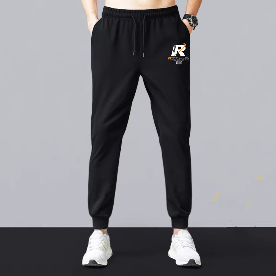 秋季新款高端华棉加厚卫裤男女百搭帅气时尚休闲裤网红爆款运动裤