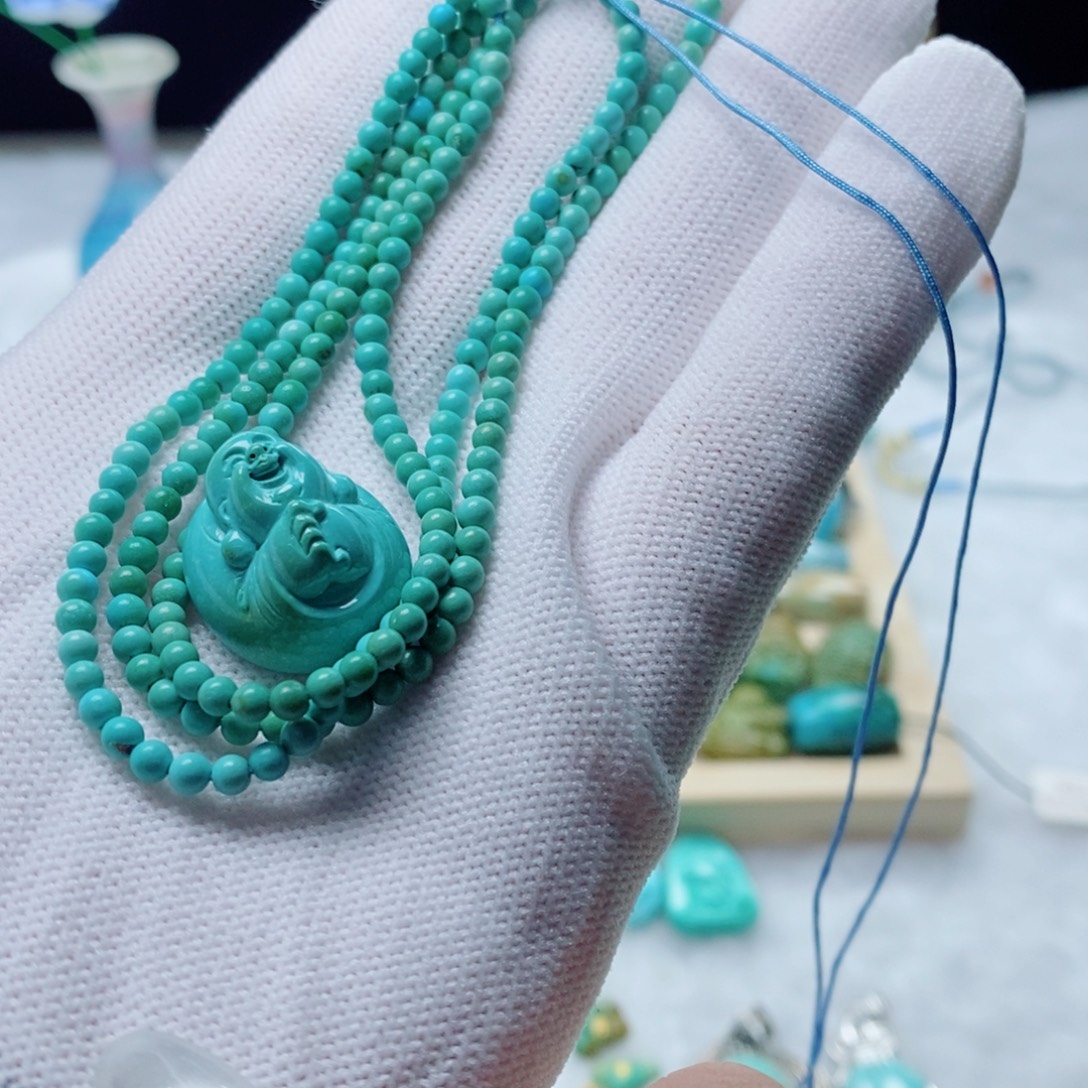 未镶嵌绿松石珠宝奇石