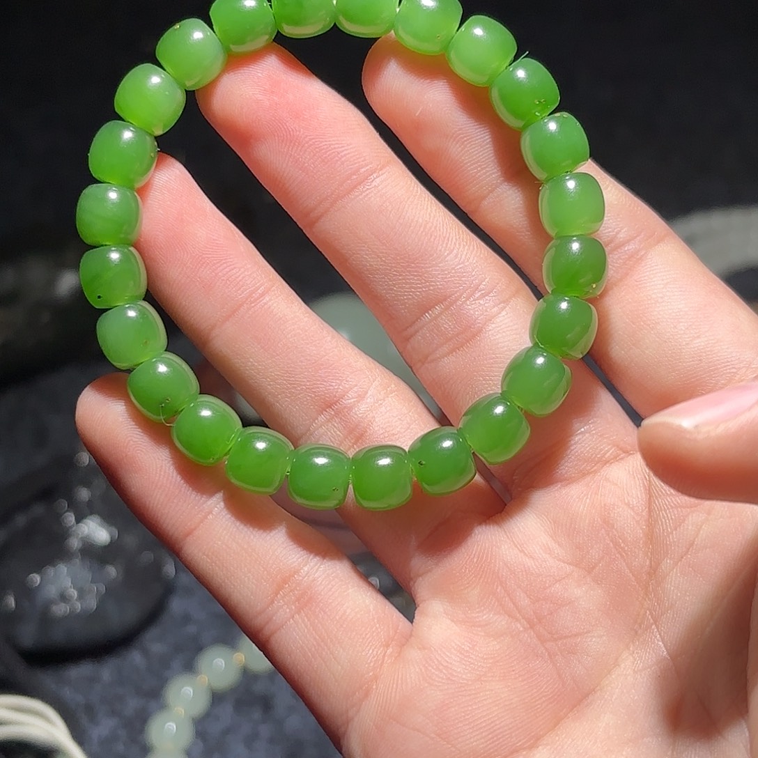 飘***然和田玉未镶嵌手链