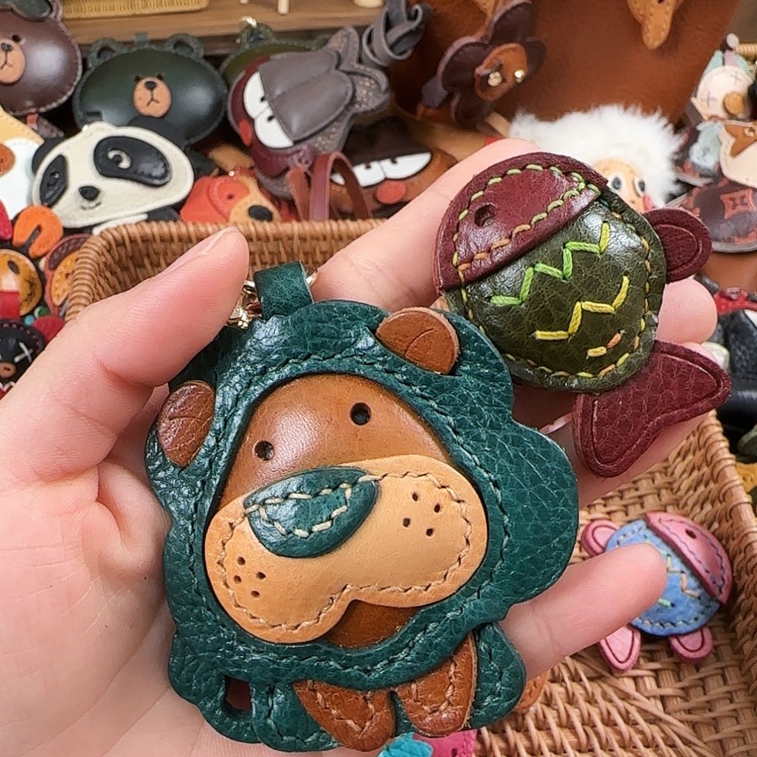 便携款牛皮包扣款狮子➕龙虾扣胖头鱼