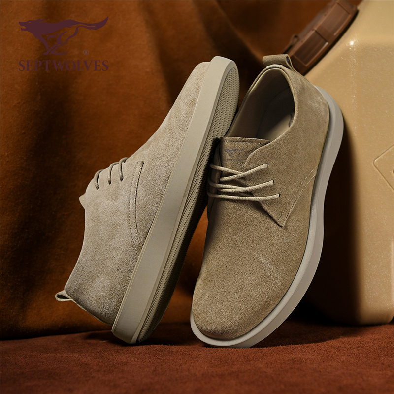 七匹狼男鞋秋冬季老钱风复古休闲鞋男士软底防滑低帮工装马丁靴