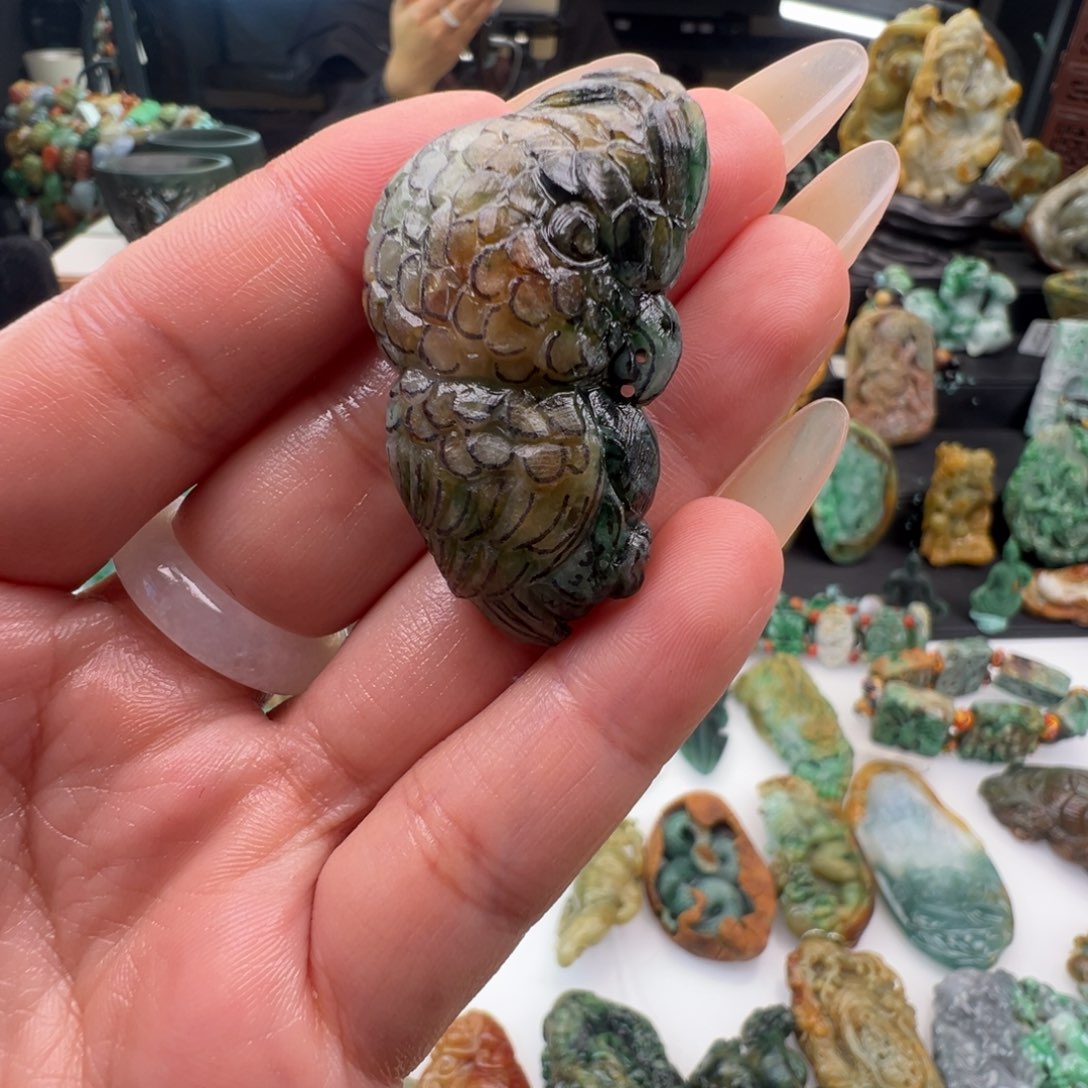 未镶嵌挂件翡翠天然缅甸