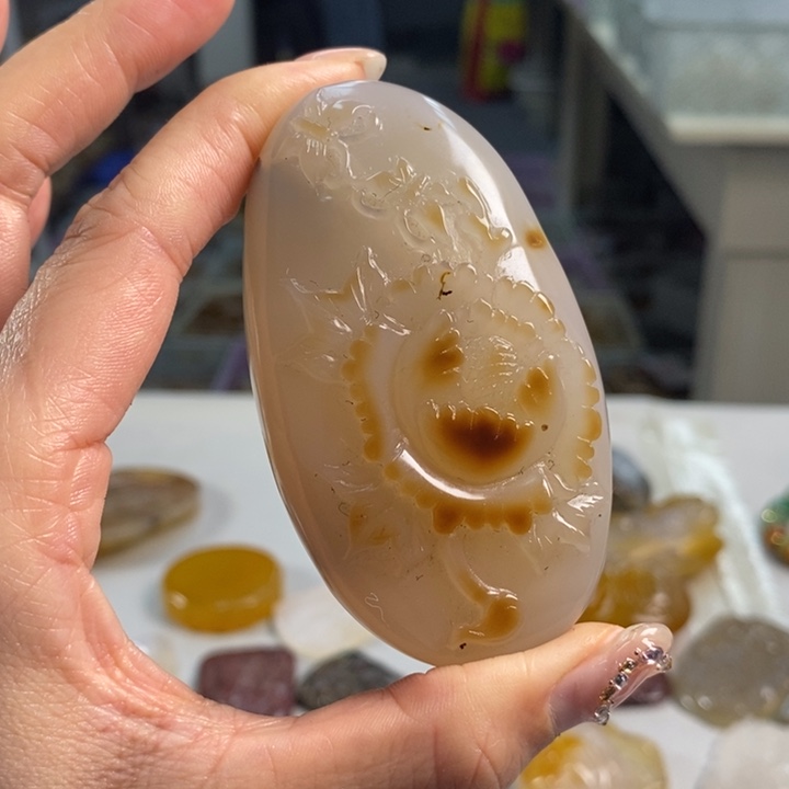 玛瑙/玉髓吊坠(不含链)未镶嵌