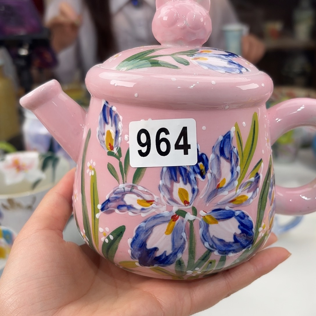 景德镇手绘高温釉下彩陶瓷茶具