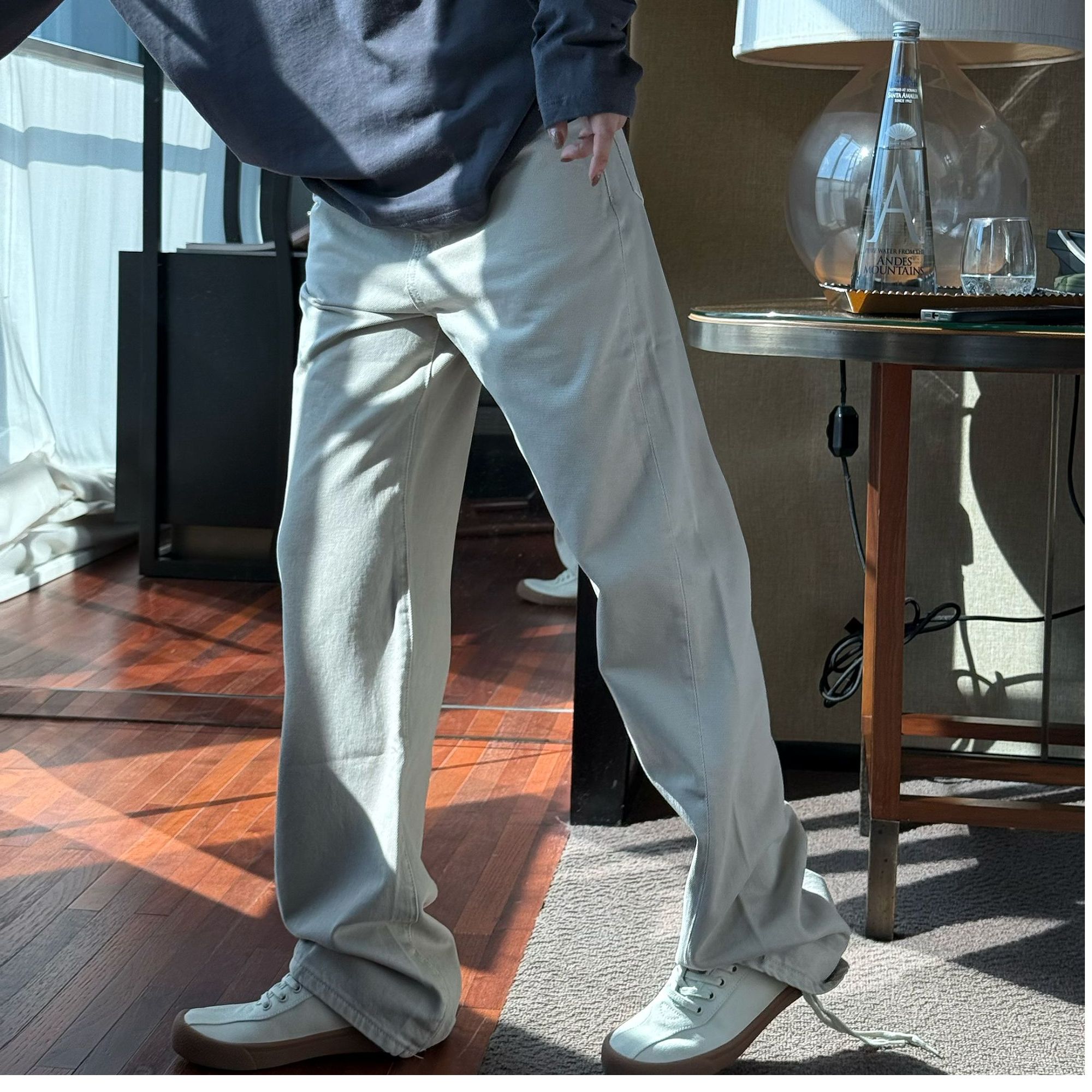 【CoruumNema】2025年早秋新款扭缝直筒牛仔裤180932