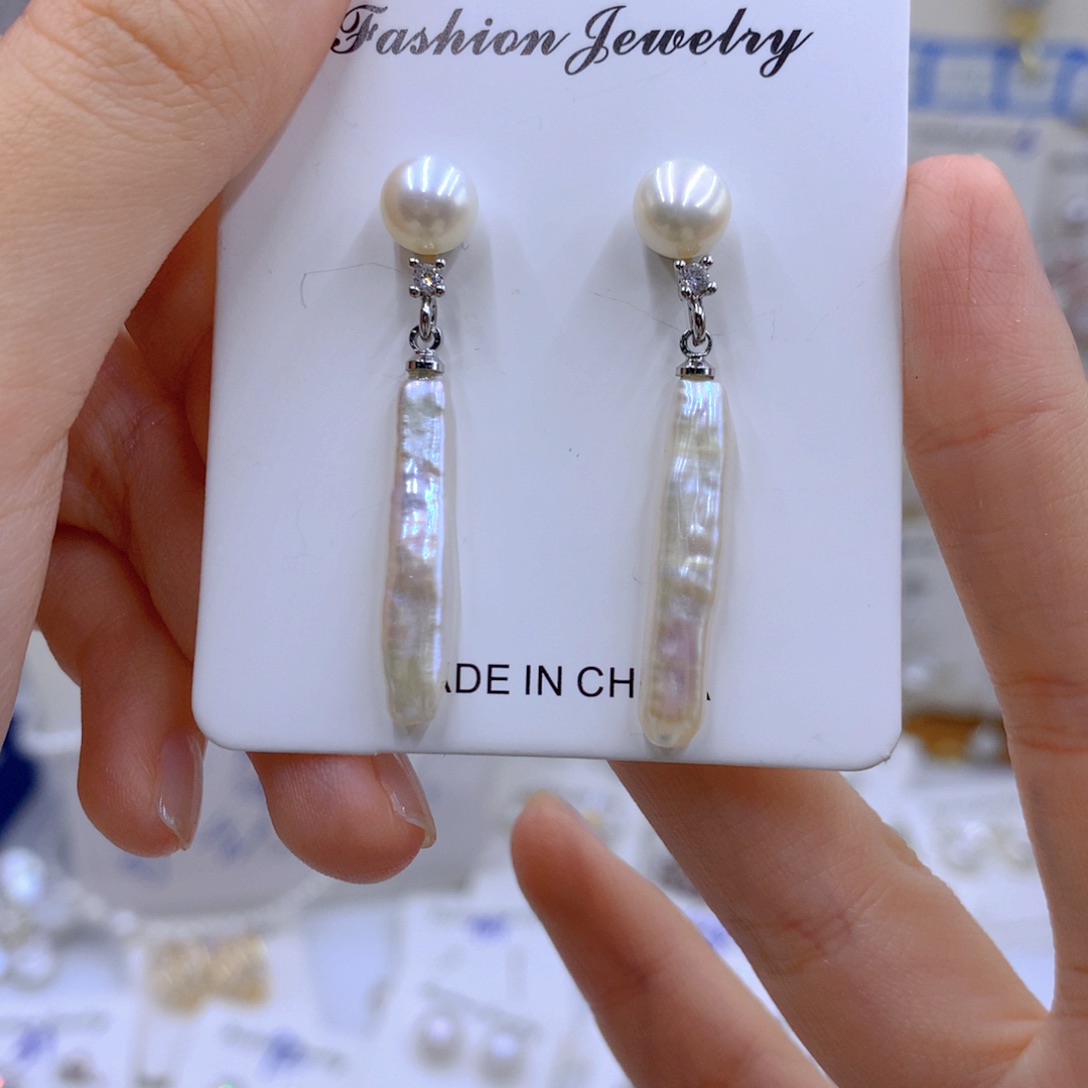 淡水珍珠颈饰银S925镶嵌