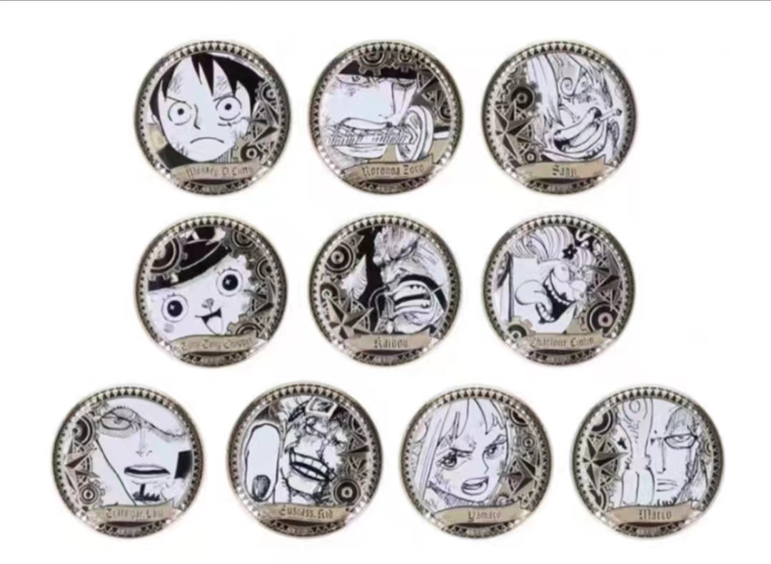 【海贼王】黄金浮雕 徽章 吧唧 盲盒