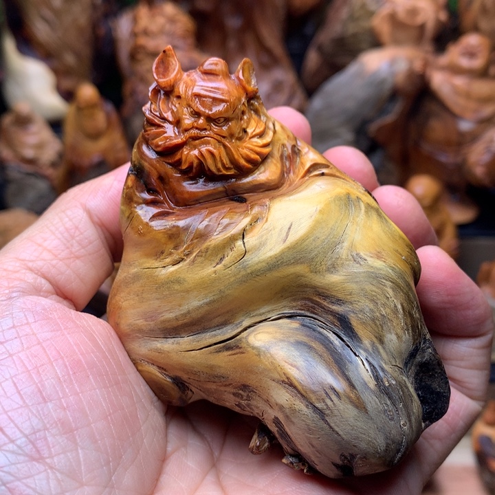 柏木（崖柏）崖柏陈化料手把件