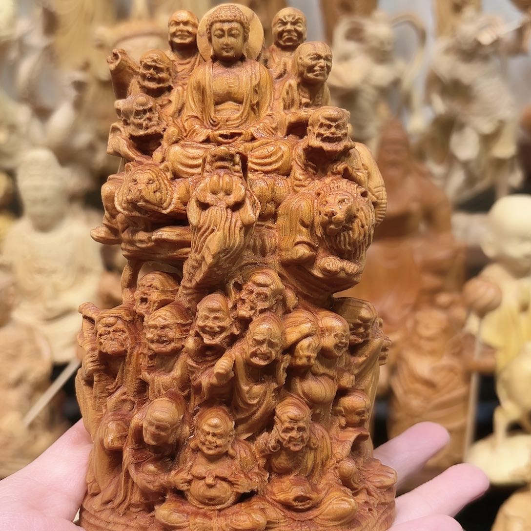 柏木（崖柏）五*崖柏瑕疵十八罗汉