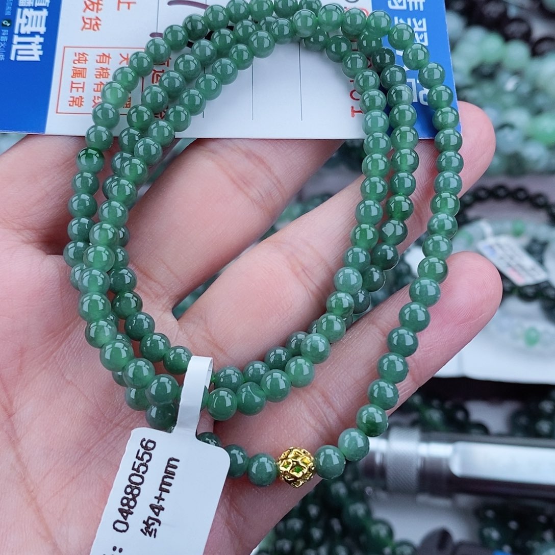 翡翠毛衣链未镶嵌