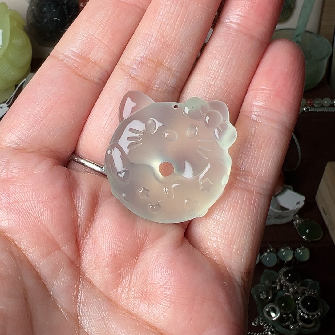 蛇纹石玉吊坠(赠链)未镶嵌