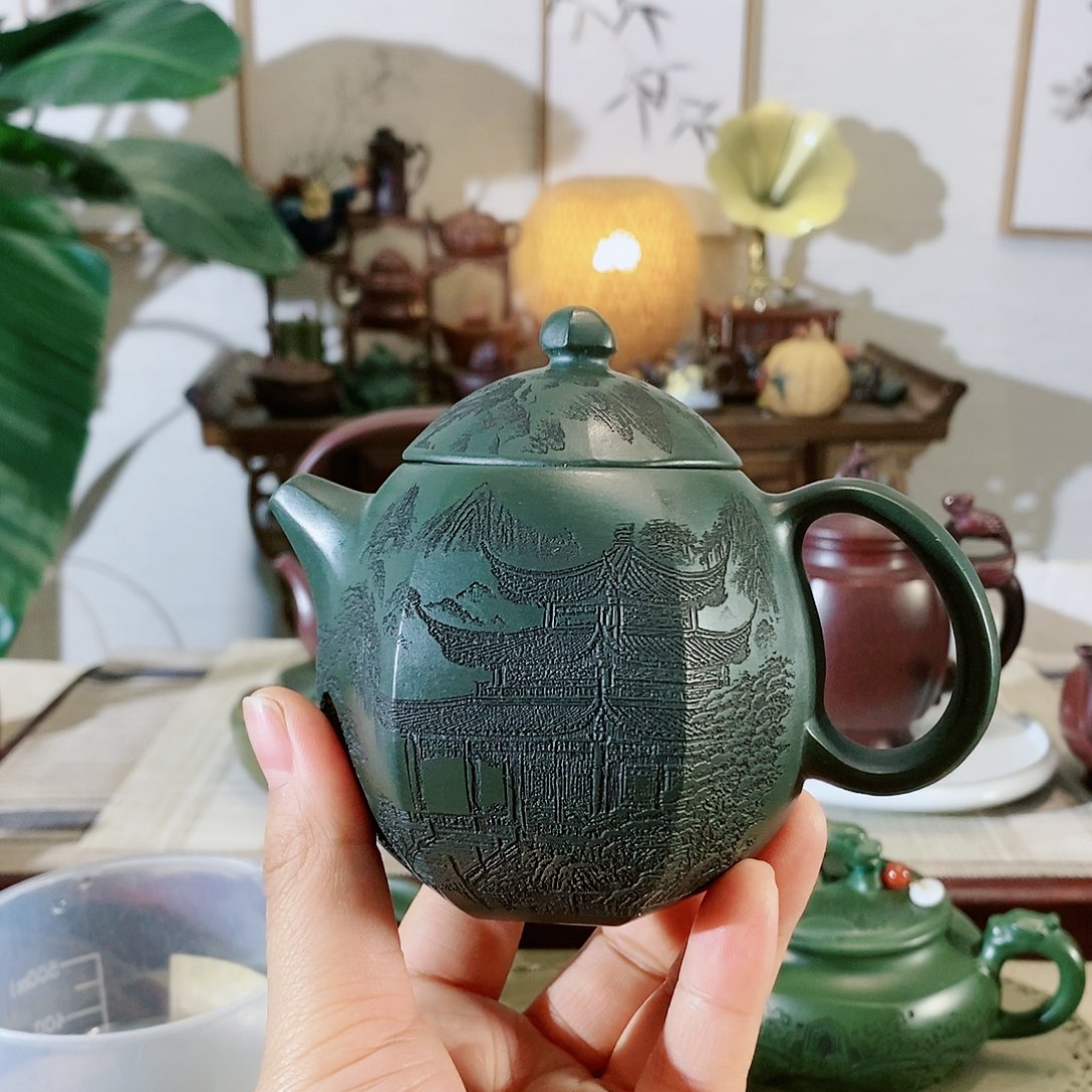 紫砂茶壶宜兴紫砂壶甩出的