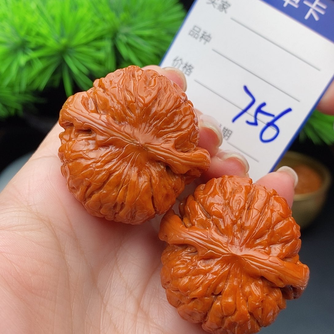 文玩核桃把件41甲骨文756