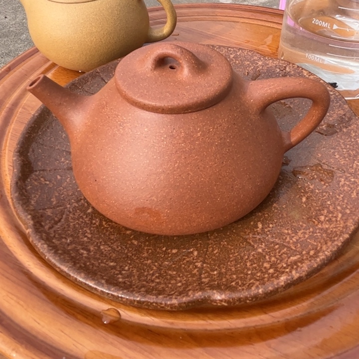 紫砂茶壶五彩段精工子也200cc