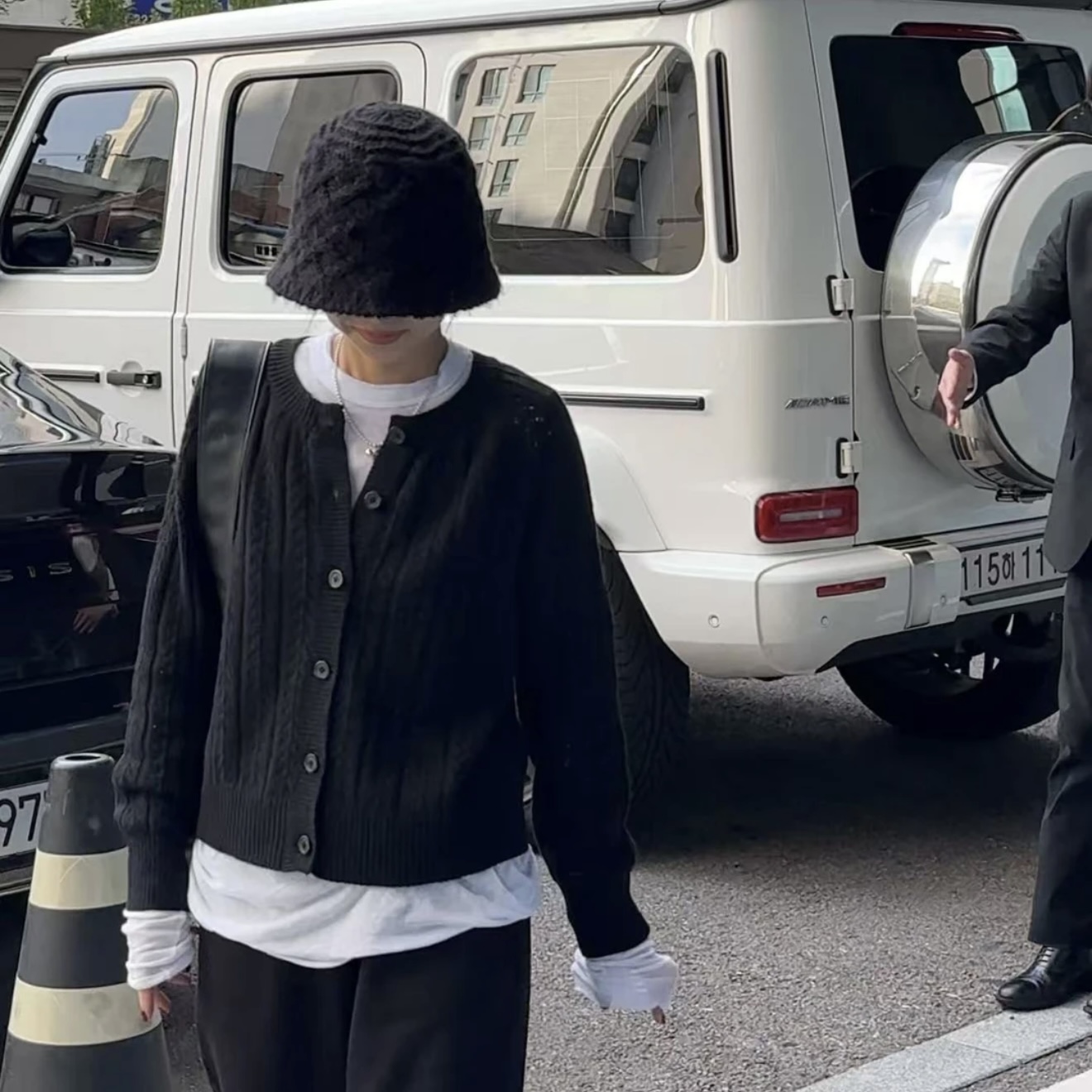 ｛귤 언니｝co自留镂空针织开衫