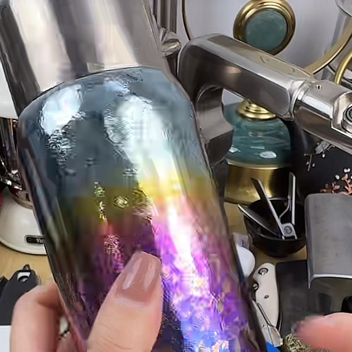 纯钛保温杯炫彩机械盖500ml 016