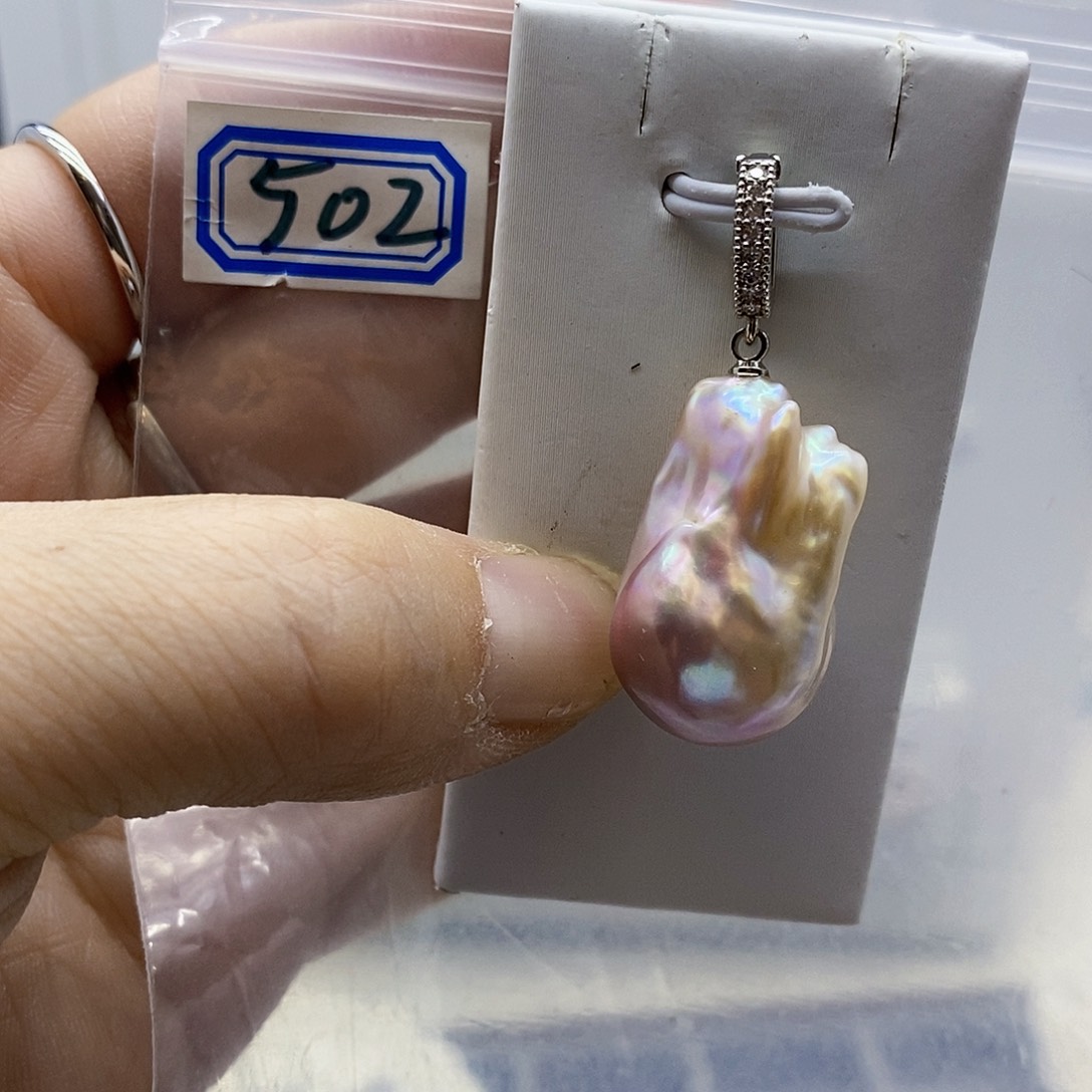 颈饰合金淡水珍珠