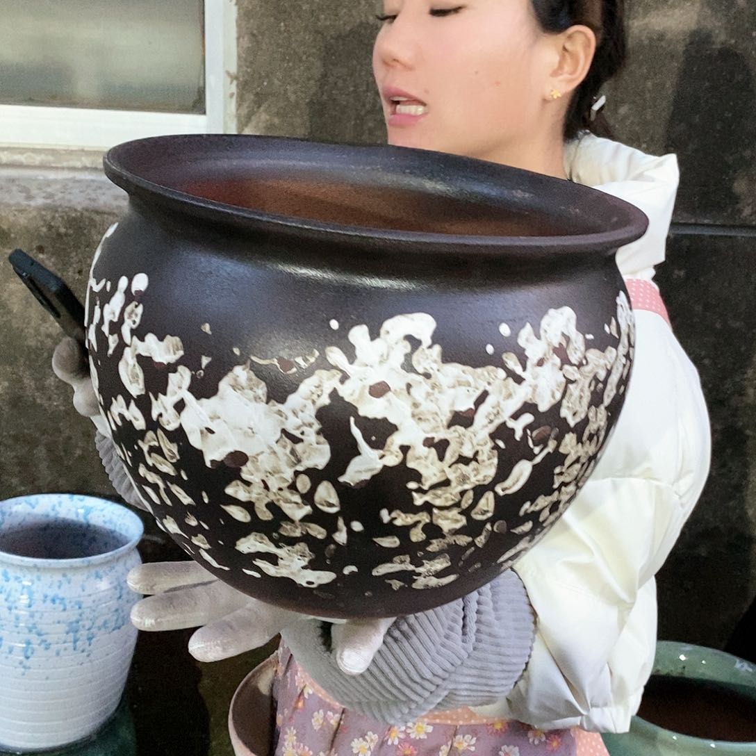 紫砂花盆正品口30高24