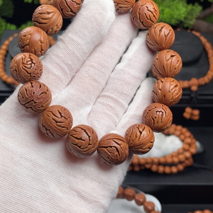 天***人木质类精品桃核单圈