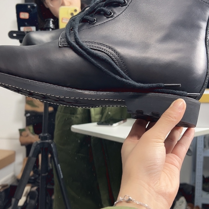 磨砂皮（牛皮）43码的舰艇单皮鞋