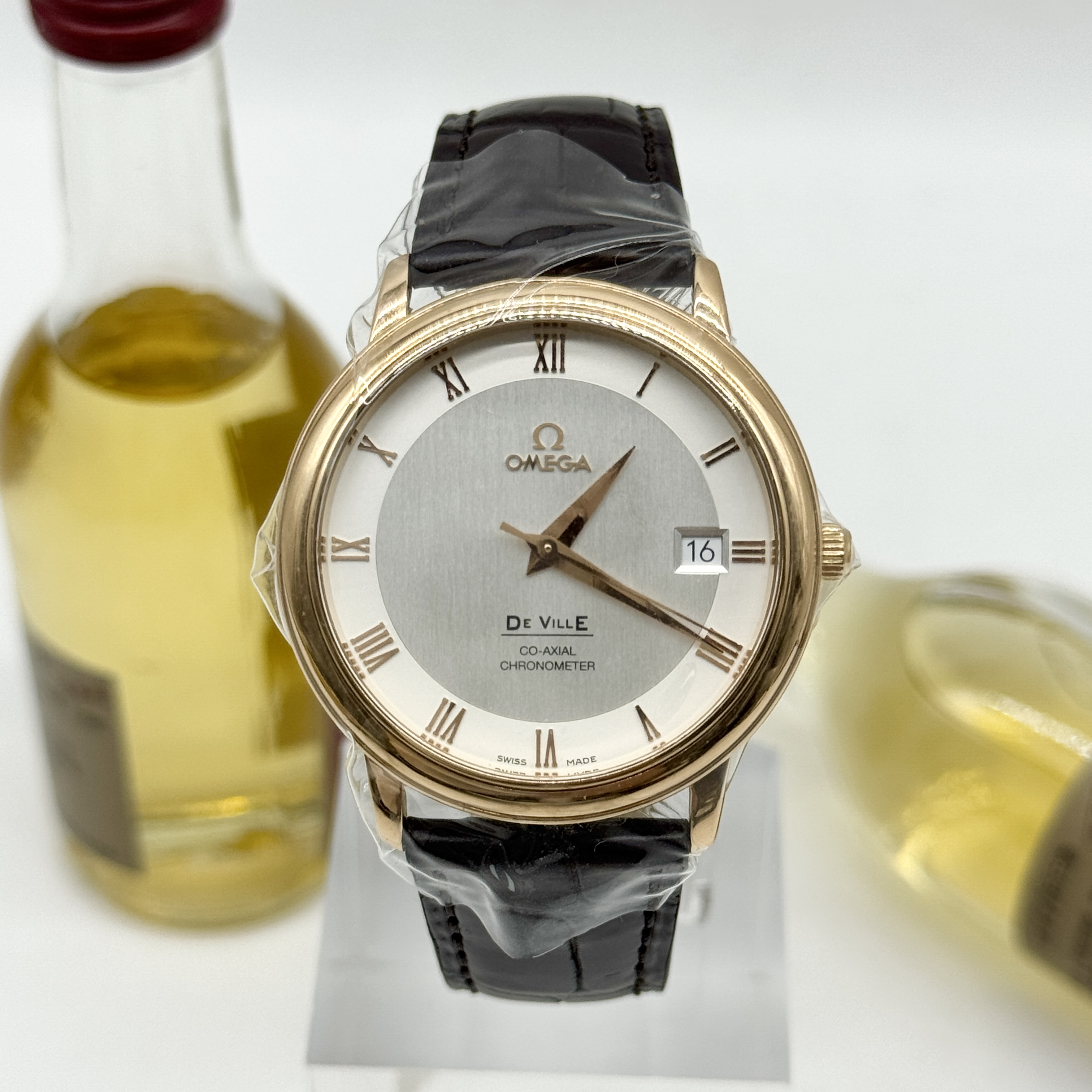 99新 Omega/欧米茄 碟飞系列 自动机械 18k玫瑰金 36.5mm 单