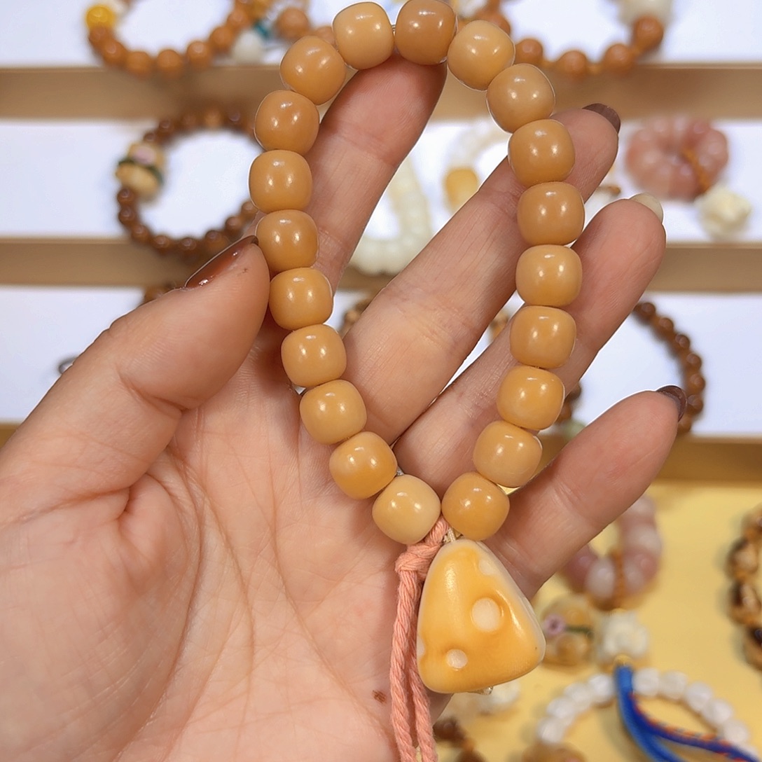 手串星月菩提奶黄菩提手持象牙果奶酪