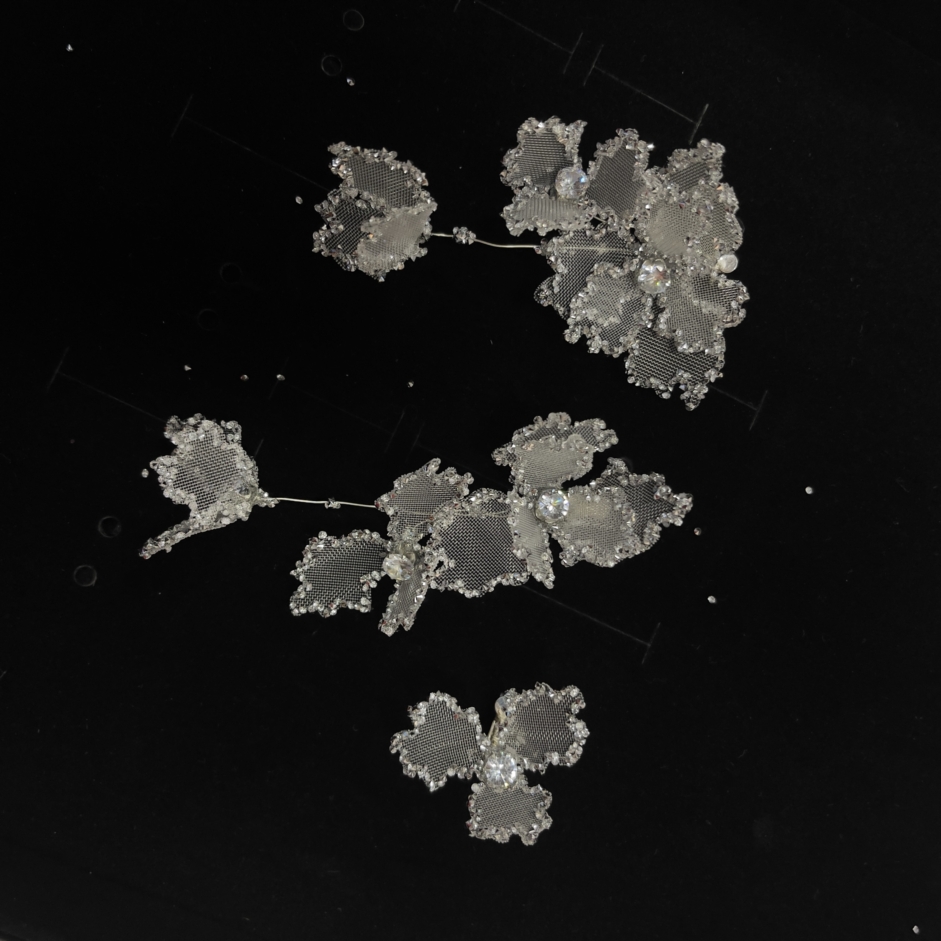 喜看优选RH430镂空韩式气质流苏仙气银霜新娘头饰