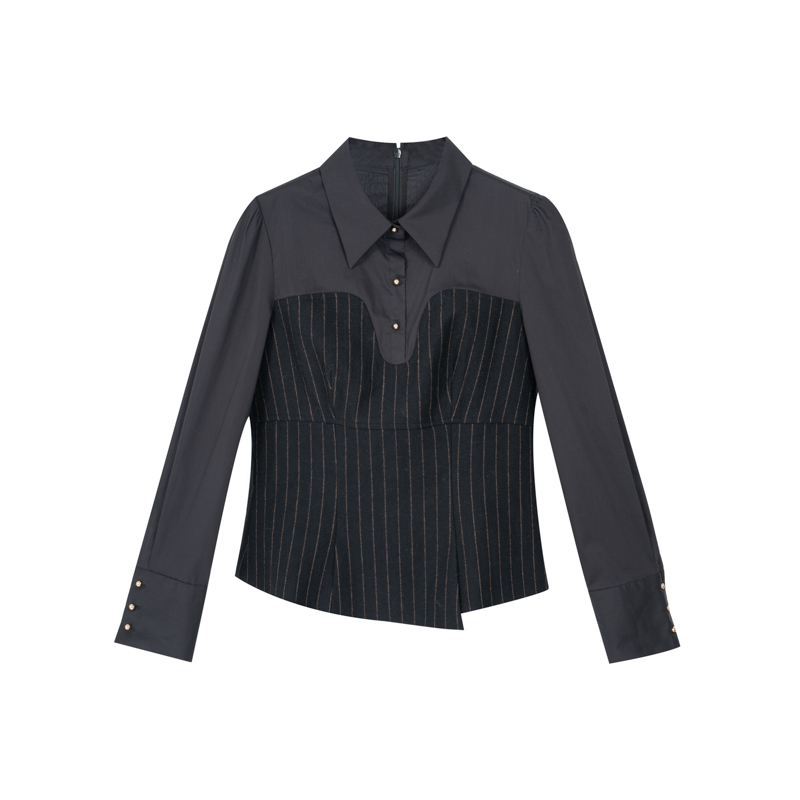 【她翼】春季短外套气质长袖时尚假两件设计师CT5341354115