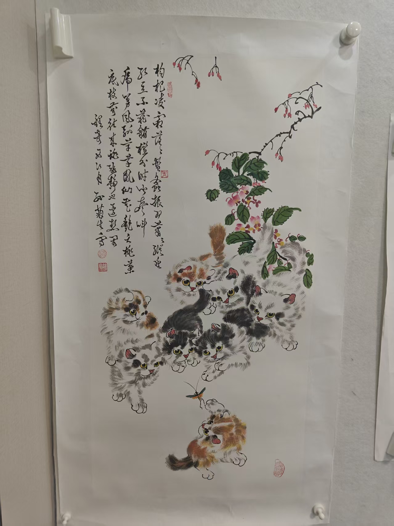 孙老师三尺戏猫图