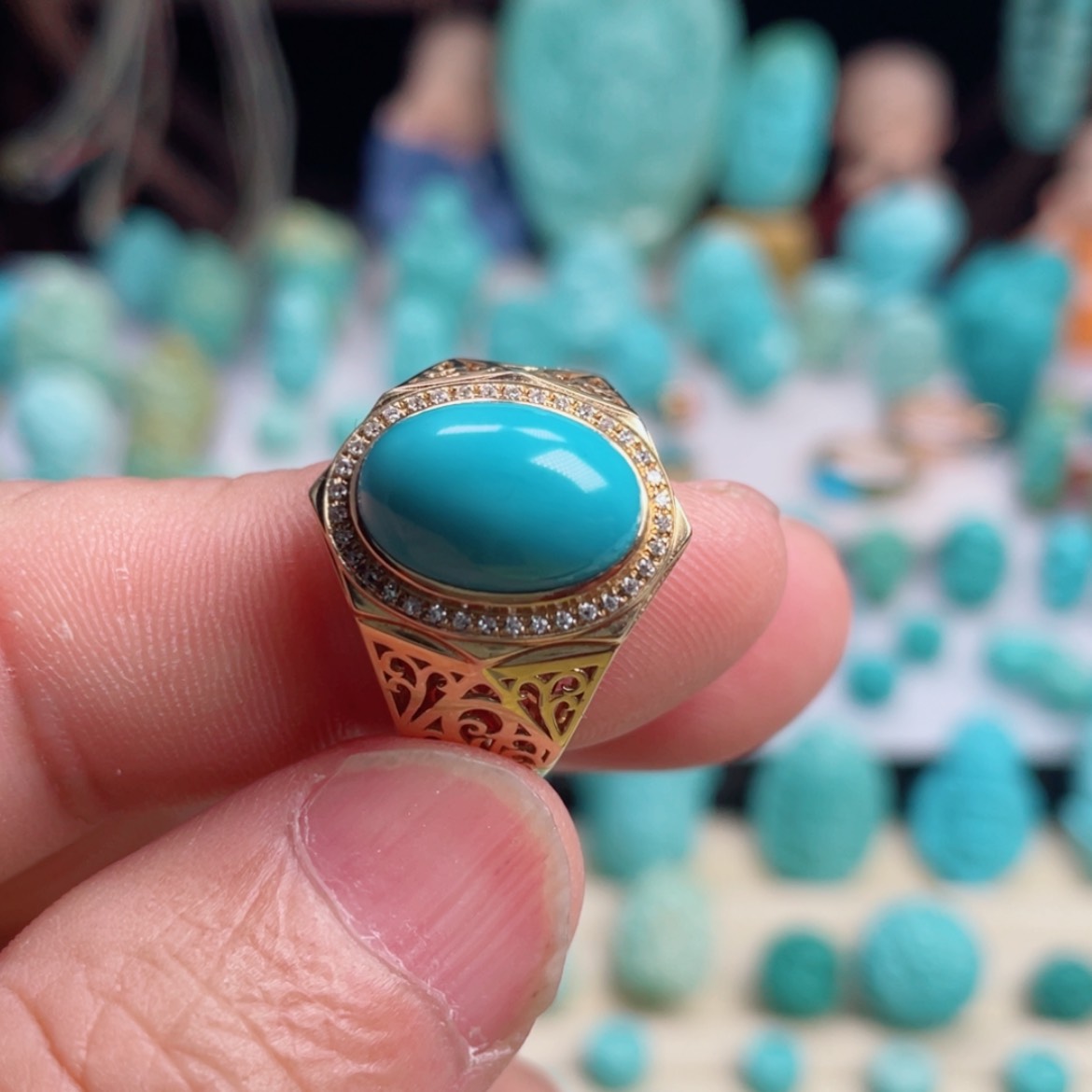 【闪购商品】绿松石吊坠(不含链)未镶嵌