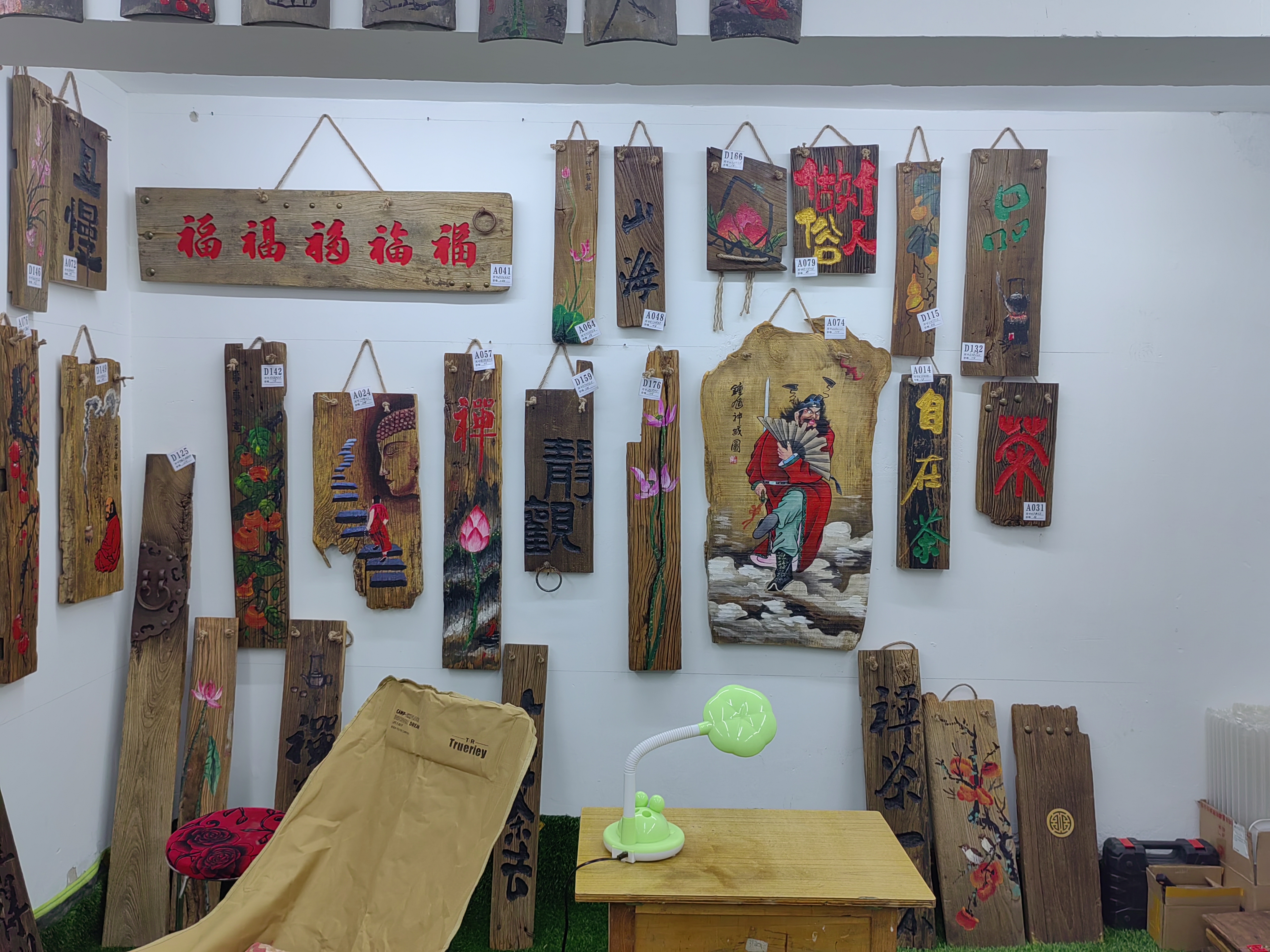 风化老榆木纯手工，刻字一物一拍，孤品