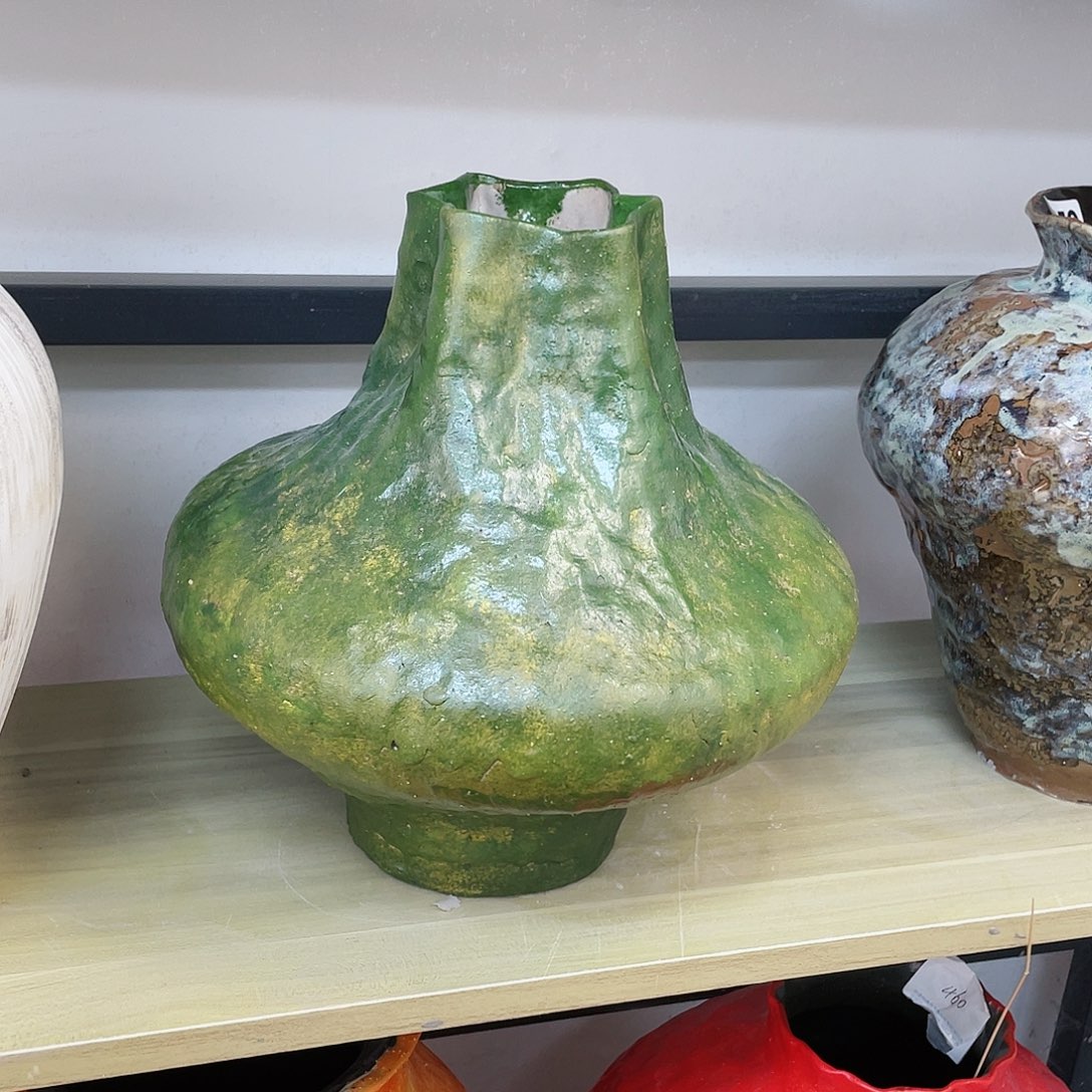 瓶亭**立高26口7.6手工无孔花瓶