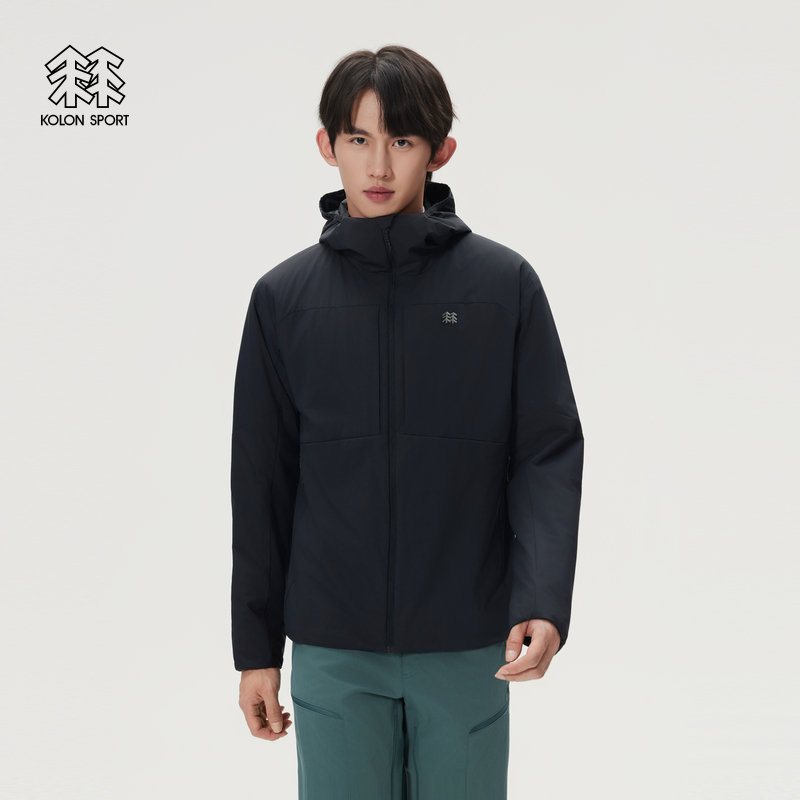 KOLON SPORT可隆保暖棉衣防泼水透湿防风P棉男士中间层棉服夹克