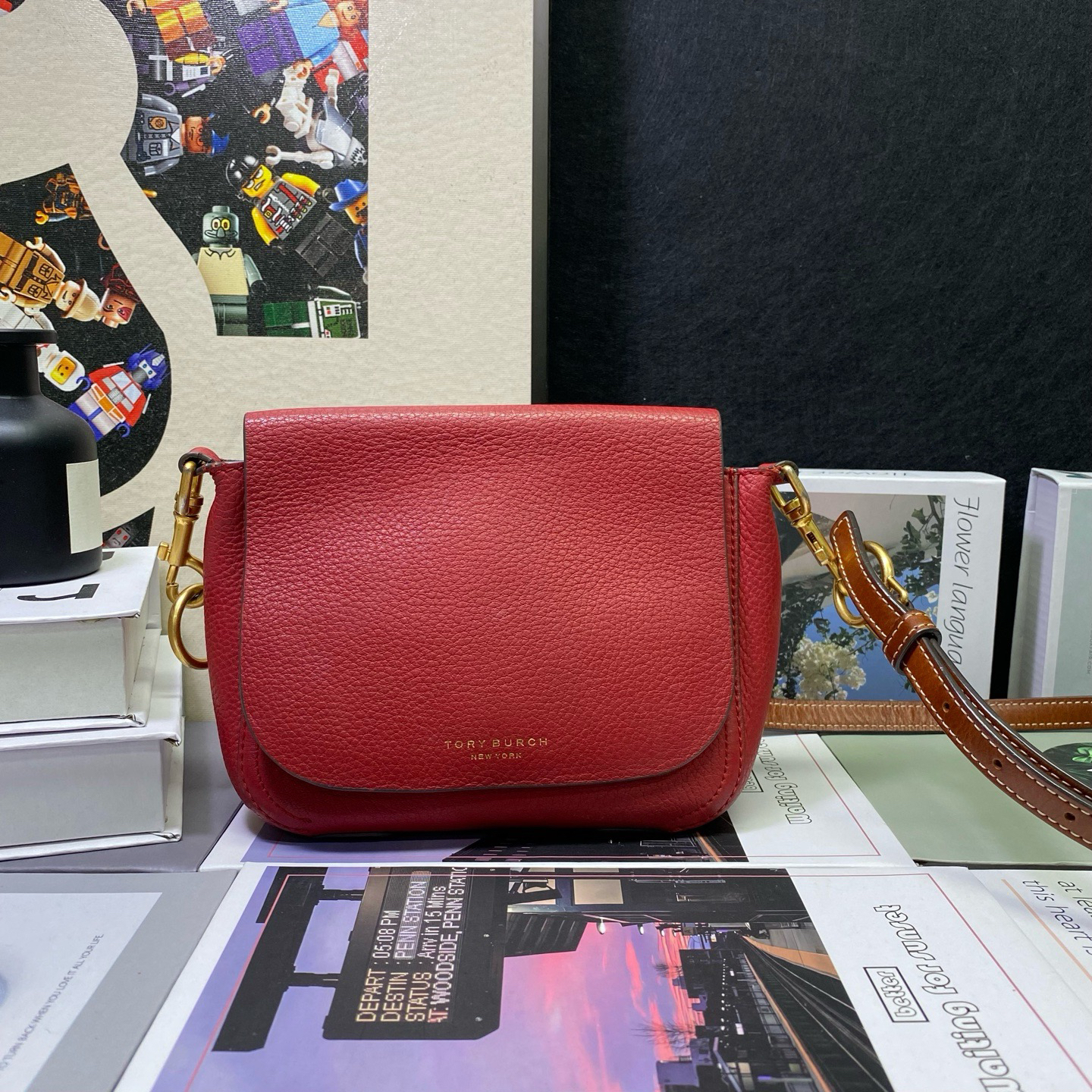 95新 TORY BURCH/汤丽柏琦 汤丽柏琦22454斜挎包18*15