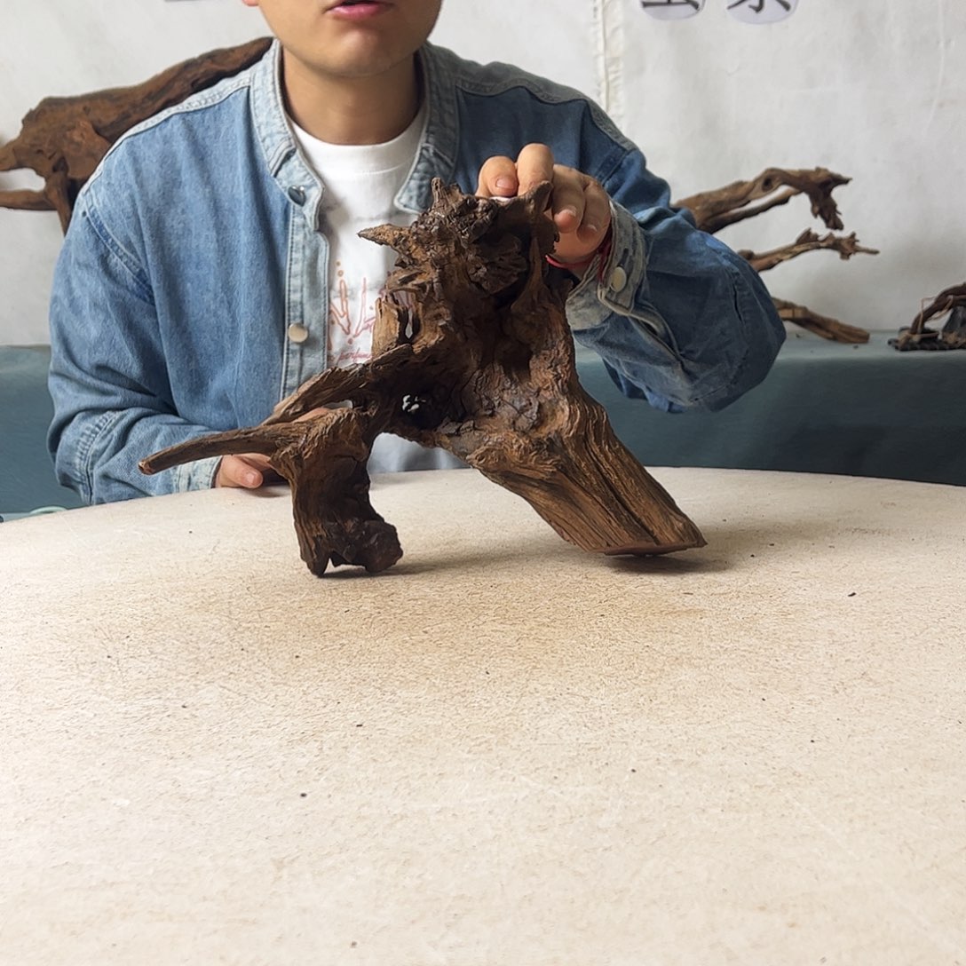 新年快乐沉木造景