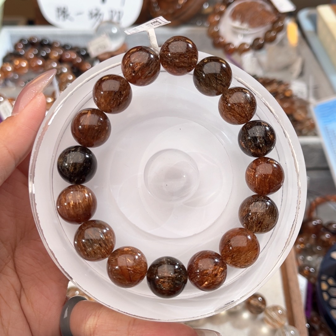 唐***鸠手链未镶嵌水晶黑金超14m